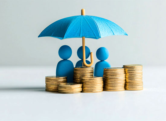 An umbrella protects individuals and their assets, symbolizing Medicaid planning strategies to navigate Medicaid eligibility requirements and qualification rules