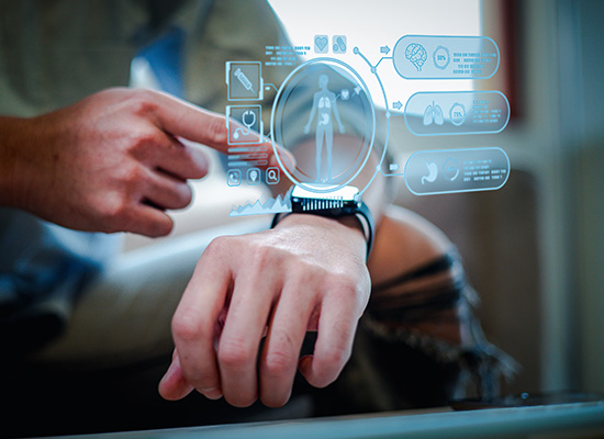 AI-powered wearable health monitoring device for seniors, ensuring safety and proactive healthcare for older Americans.
