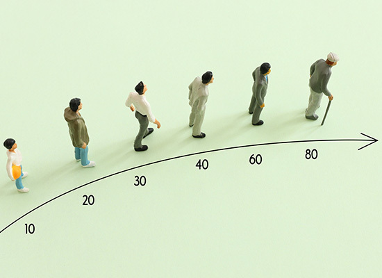 an age graph with figure people for each age listed