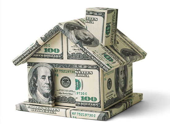 a house made out of money
