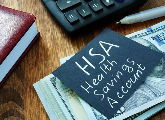 note with Health Savings Account written on it