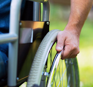 Man in wheelchair