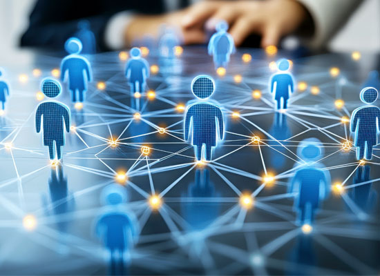 A network of connected figures symbolizing older Americans benefiting from the CAPABLE program